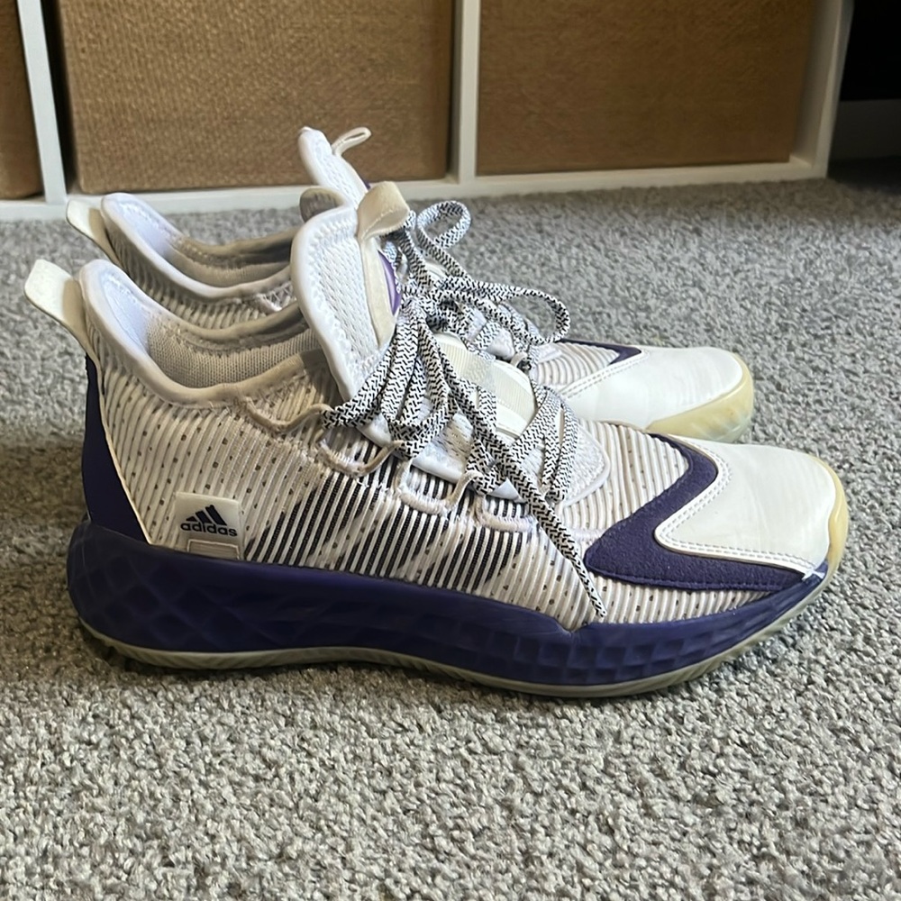 Adidas Pro Boost Low 'Team College Purple Basketball Shoes💜🏀